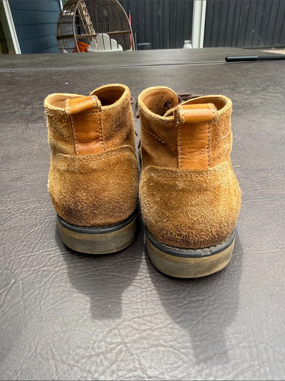 Bed Stu 10 Suede Chukka Boots in Tan Brown edgy